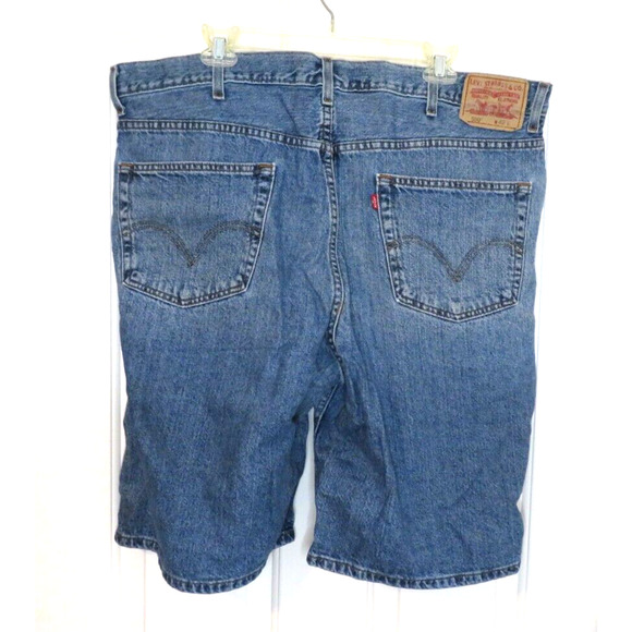 Levi's 550 Vintage Men's Relaxed Fit Denim Jean Shorts Cotton Blue - Size 42 - Picture 2 of 10